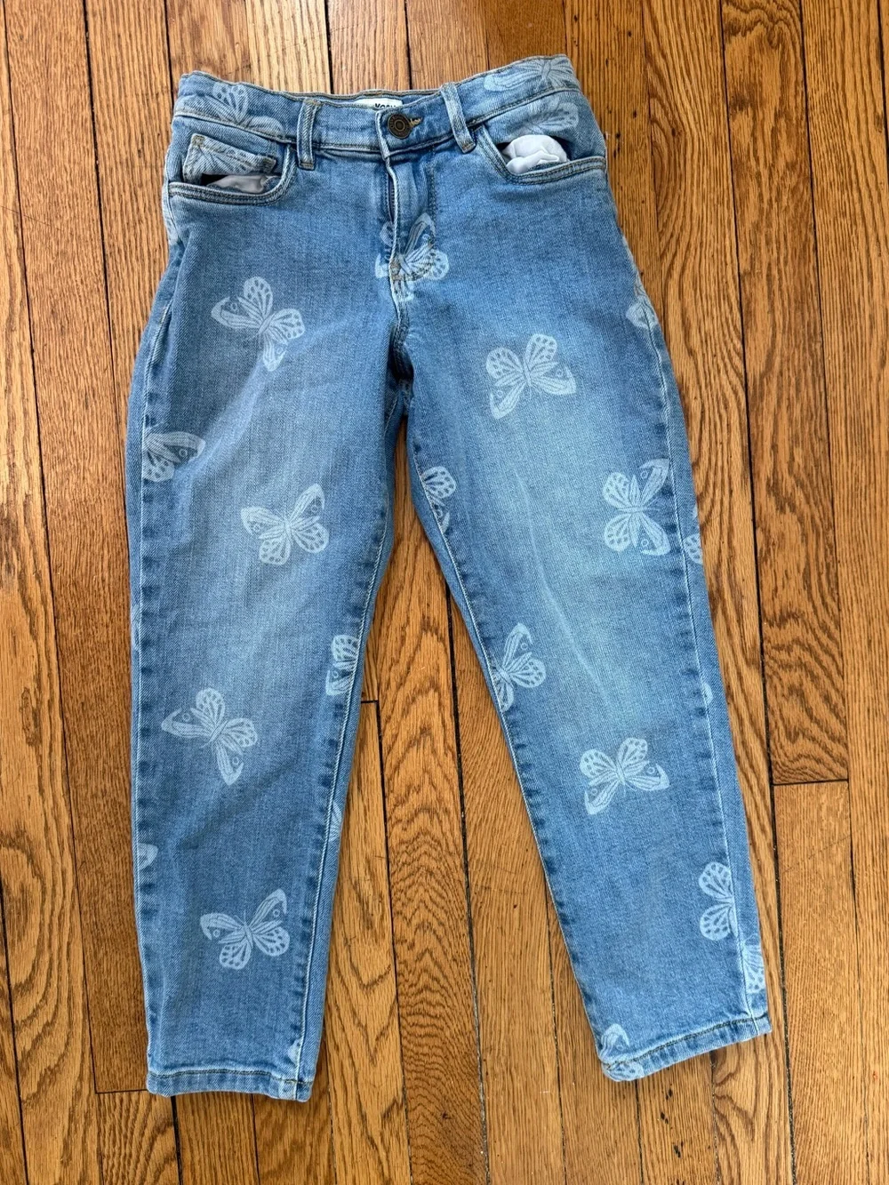 OshKosh B'gosh Light Blue Butterfly Jeans - Size 8